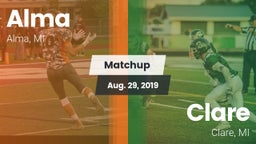 Matchup: Alma vs. Clare  2019