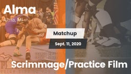 Matchup: Alma vs. Scrimmage/Practice Film 2020