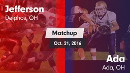 Matchup: Jefferson vs. Ada  2016