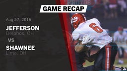 Recap: Jefferson  vs. Shawnee  2016