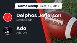 Recap: Delphos Jefferson  vs. Ada  2017