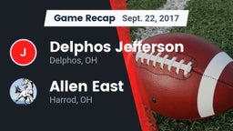 Recap: Delphos Jefferson  vs. Allen East  2017