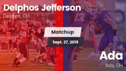 Matchup: Delphos Jefferson vs. Ada  2019