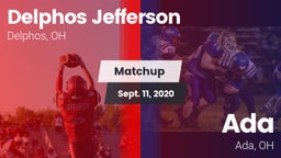 Matchup: Delphos Jefferson vs. Ada  2020