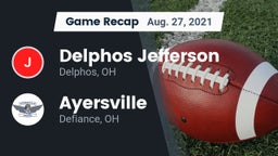 Recap: Delphos Jefferson  vs. Ayersville  2021