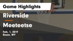 Riverside  vs Meeteetse  Game Highlights - Feb. 1, 2019