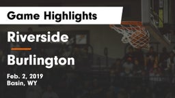 Riverside  vs Burlington Game Highlights - Feb. 2, 2019