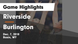 Riverside  vs Burlington Game Highlights - Dec. 7, 2018