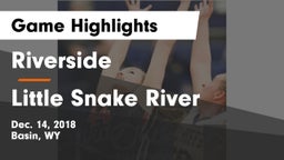 Riverside  vs Little Snake River Game Highlights - Dec. 14, 2018