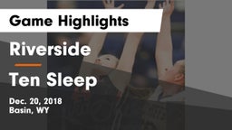 Riverside  vs Ten Sleep Game Highlights - Dec. 20, 2018
