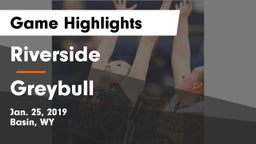 Riverside  vs Greybull  Game Highlights - Jan. 25, 2019