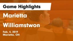 Marietta  vs Williamstwon Game Highlights - Feb. 4, 2019