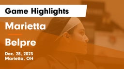 Marietta  vs Belpre  Game Highlights - Dec. 28, 2023