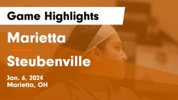 Marietta  vs Steubenville  Game Highlights - Jan. 6, 2024