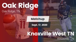 Matchup: Oak Ridge vs. Knoxville West  TN 2020