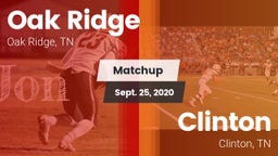 Matchup: Oak Ridge vs. Clinton  2020