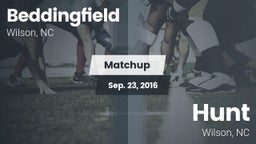 Matchup: Beddingfield vs. Hunt  2016