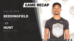 Recap: Beddingfield  vs. Hunt  2016