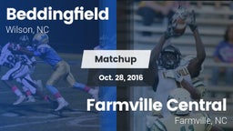 Matchup: Beddingfield vs. Farmville Central  2016