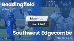 Matchup: Beddingfield vs. Southwest Edgecombe  2016