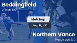 Matchup: Beddingfield vs. Northern Vance  2017