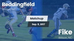 Matchup: Beddingfield vs. Fike  2017