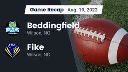 Recap: Beddingfield  vs. Fike  2022