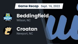 Recap: Beddingfield  vs. Croatan  2022