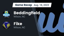 Recap: Beddingfield  vs. Fike  2023