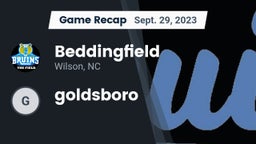 Recap: Beddingfield  vs. goldsboro 2023