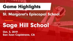 St. Margaret's Episcopal School vs Sage Hill School Game Highlights - Oct. 3, 2019