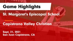 St. Margaret's Episcopal School vs Capistrano Valley Christian  Game Highlights - Sept. 21, 2021