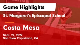 St. Margaret's Episcopal School vs Costa Mesa Game Highlights - Sept. 27, 2022