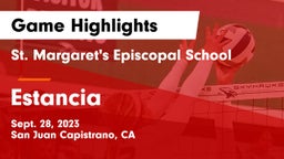 St. Margaret's Episcopal School vs Estancia  Game Highlights - Sept. 28, 2023