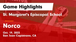 St. Margaret's Episcopal School vs Norco  Game Highlights - Oct. 19, 2023