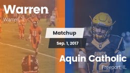 Matchup: Warren vs. Aquin Catholic  2017