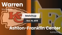 Matchup: Warren vs. Ashton-Franklin Center  2018