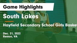 South Lakes  vs Hayfield Secondary School Girls Basketbakk Game Highlights - Dec. 21, 2022