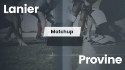 Matchup: Lanier vs. Provine  2016