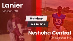 Matchup: Lanier vs. Neshoba Central  2016