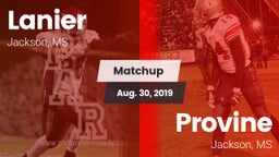 Matchup: Lanier vs. Provine  2019
