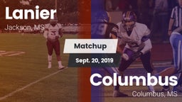 Matchup: Lanier vs. Columbus  2019