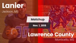 Matchup: Lanier vs. Lawrence County  2019