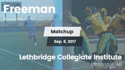 Matchup: Freeman vs. Lethbridge Collegiate Institute 2017