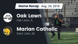 Recap: Oak Lawn  vs. Marian Catholic  2018