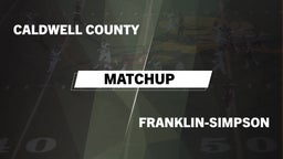 Matchup: Caldwell County vs. Franklin-Simpson  2016