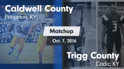 Matchup: Caldwell County vs. Trigg County  2016