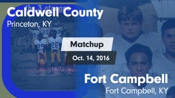 Matchup: Caldwell County vs. Fort Campbell  2016