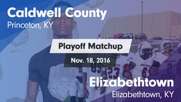 Matchup: Caldwell County vs. Elizabethtown  2016