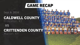 Recap: Caldwell County  vs. Crittenden County  2016